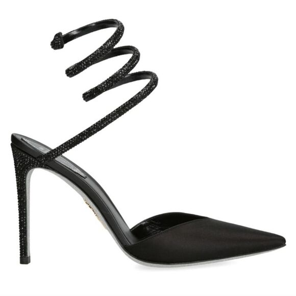 BRAND NEW WILD DIVA LOUNGS COIL WRAP ANKLE STRAP RHINESTONE EMBELLISHMEN… - Picture 9 of 14